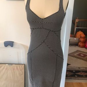 FREE PEOPLE POLKA DOT BODY CON DRESS